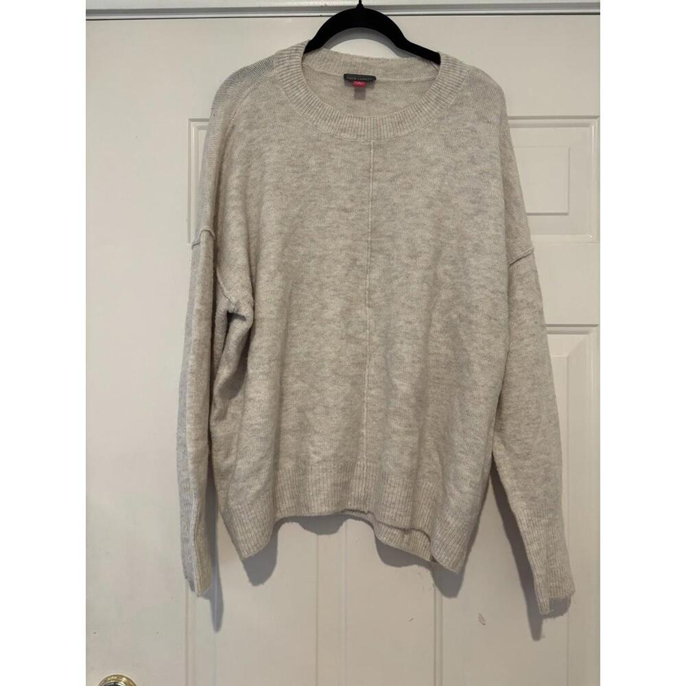 Women's sz L Vince Camuto beige long sleeve sweater #942